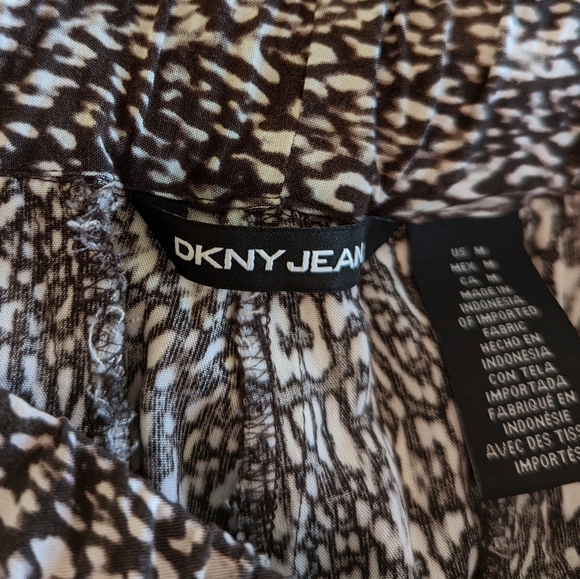 DKNY Jeans Lightweight Print 100% Viscose Rayon Joggers, size Medium - Picture 5 of 10